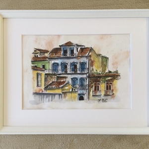 Sao Luis, Brazil, Művészet, Festmény, Akvarell, Festészet, MESKA