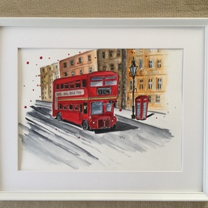 London - művészet - festmény - akvarell - Meska.hu