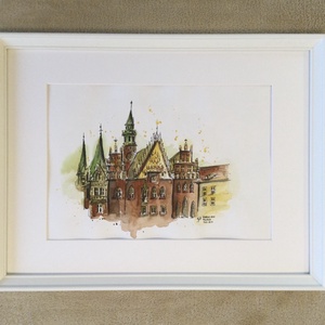 Wroclaw, Poland - művészet - festmény - akvarell - Meska.hu