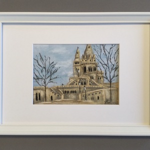 Halászbástya 3., Művészet, Festmény, Akvarell, Festészet, MESKA