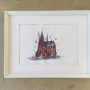 Torun, Poland - művészet - festmény - akvarell - Meska.hu