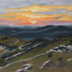 Budaörsi kopárok - művészet - festmény - pasztell - Meska.hu