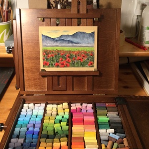 Pipacsok - művészet - festmény - akvarell - Meska.hu