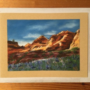 Red Cliffs State Park, Utah - művészet - festmény - akvarell - Meska.hu