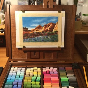 Red Cliffs State Park, Utah - művészet - festmény - akvarell - Meska.hu