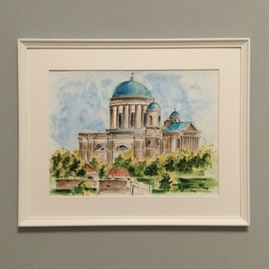 Esztergom - művészet - festmény - akvarell - Meska.hu