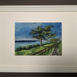 Balaton - művészet - festmény - pasztell - Meska.hu