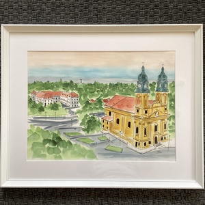 Templom - művészet - festmény - akvarell - Meska.hu