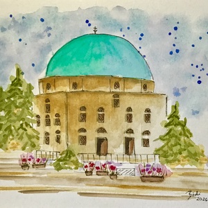 Húsvét Pécsen , Művészet, Festmény, Akvarell, , MESKA