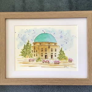 Húsvét Pécsen  - művészet - festmény - akvarell - Meska.hu