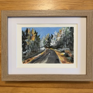 Úton - művészet - festmény - akvarell - Meska.hu