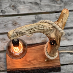 Design rusztikus uszadékfa lámpa - otthon & életmód - lámpa - hangulatlámpa - Meska.hu