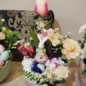 Nyuszis Húsvéti asztaldísz - Meska.hu