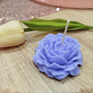 Gyönyörű lila virág alakú gyertya, Otthon & Életmód, Gyertya, illat, aroma, Gyertya, Gyertya-, mécseskészítés, MESKA