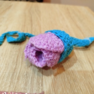 Gyönyörű horgolt lila rózsa könyvjelző - könyv & zene - könyvjelző - Meska.hu