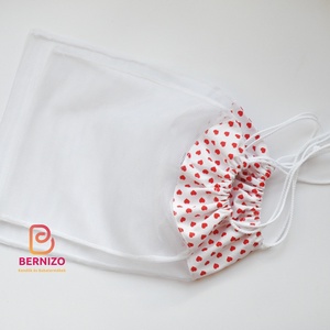 Textil bevásárló zsák szett 2 db-os (piros szíves) -  - Meska.hu