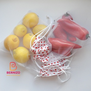 Textil bevásárló zsák szett 2 db-os (piros szíves) -  - Meska.hu