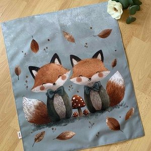 Őszi rókák pelenkázó alátét - szépségápolás - pelenka & babaápolás - pelenkázó alátét - Meska.hu