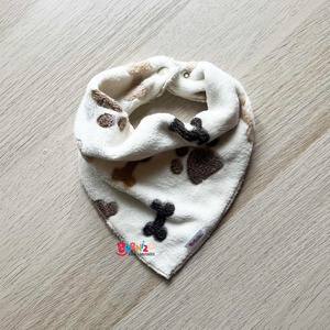 Csontos-tappancsos wellsoft sálkendő, Baba - mama, Babaruházat, Nyálkendő, Varrás, MESKA