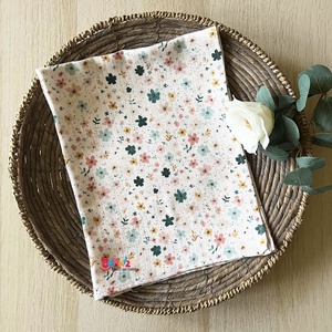 Virágos bambusz muszlin textilpelenka, Baba - mama, Pelenkázó, babafürdető kellékek, Pelenka, Varrás, MESKA