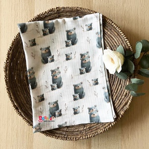 3 macis bambusz muszlin textilpelenka, Baba - mama, Pelenkázó, babafürdető kellékek, Pelenka, Varrás, MESKA