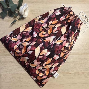 Bordó leveles kenyeres zsák - otthon & életmód - konyhafelszerelés, tálalás - konyhai tárolás - kenyértartó - Meska.hu