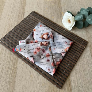 Királylányos újraszalvéta-uzsonnás zsák szett - táska & tok - uzsonna- & ebéd tartó - szendvics csomagoló - Meska.hu