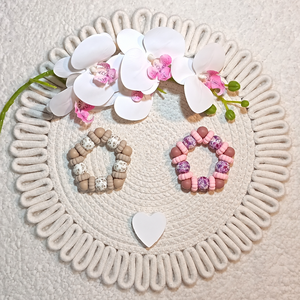 Egyedi ötszög rágóka , Baba - mama, Baba játékok, Rágóka, Csomózás, Gyöngyfűzés, gyöngyhímzés, MESKA