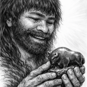 Alkotás - szén-ceruza rajz, A4 méret, letölthető/digitális kép poszterként, vagy képként, Otthon & Életmód, Dekoráció, Kép & Falikép, Poszter, Fotó, grafika, rajz, illusztráció, MESKA