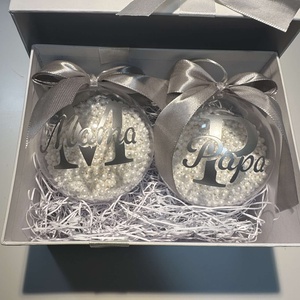 Egyedi karácsonyi üveggömb, Karácsony, Karácsonyi lakásdekoráció, Karácsonyfadíszek, , MESKA