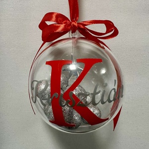 Egyedi karácsonyi üveggömb - karácsony - karácsonyi lakásdekoráció - karácsonyfadíszek - Meska.hu