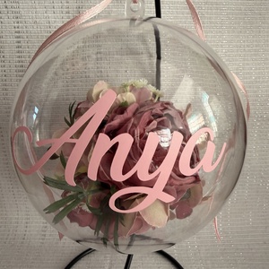 Különleges, kézzel készült virágos gömb Anyák napjára - Meska.hu