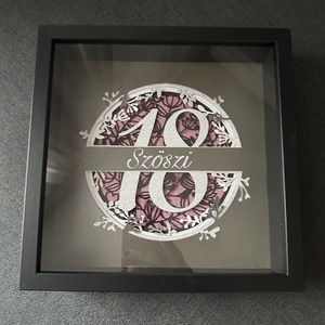 Születésnapi képkeret, egyedi, 3D-s teljesen személyre szabva  - otthon & életmód - papír, írószer - egyedi szerkesztés - Meska.hu