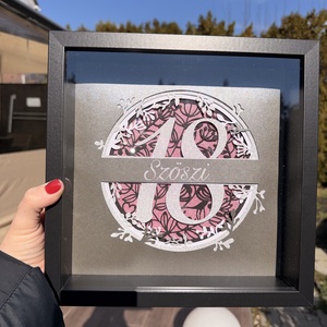 Születésnapi képkeret, egyedi, 3D-s teljesen személyre szabva  - Meska.hu