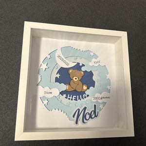 Baba születés - köszöntő box - baba - mama - babaszoba dekoráció - babaszoba kép - Meska.hu