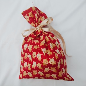 Mikulás zsák - rénszarvasok, Karácsony, Mikulás, Mikulás zsák, Varrás, MESKA