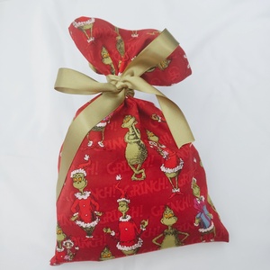 Mikulás zsák - Grincs, Karácsony, Mikulás, Mikulás zsák, Varrás, MESKA