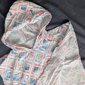 Kapucnis baba strand törölköző  - baba - mama - pelenkázó, babafürdető kellékek - baba törölköző - Meska.hu