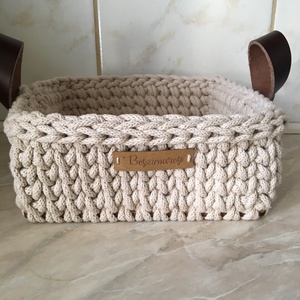 Szögletes  kosár - otthon & életmód - tárolás & rendszerezés - tárolókosár - Meska.hu