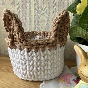 Nyuszi kosár ( minimal ) - otthon & életmód - dekoráció - asztal és polc dekoráció - asztaldísz - Meska.hu