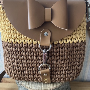 Horgolt táska, Táska & Tok, Kézitáska & válltáska, Vállon átvethető táska, Horgolás, MESKA