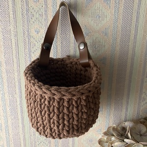 Horgolt tárolók - otthon & életmód - tárolás & rendszerezés - tárolókosár - Meska.hu