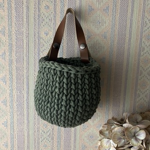 Horgolt tárolók - otthon & életmód - tárolás & rendszerezés - tárolókosár - Meska.hu