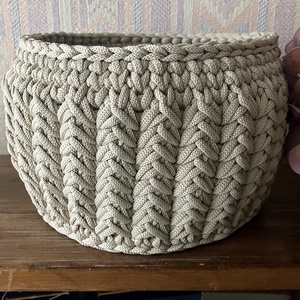 Horgolt tároló kosár - otthon & életmód - tárolás & rendszerezés - tárolókosár - Meska.hu