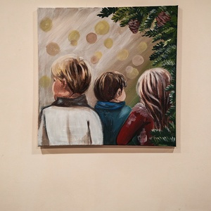 Gyerekek  - művészet - festmény - akril - Meska.hu