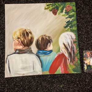 Gyerekek  - művészet - festmény - akril - Meska.hu