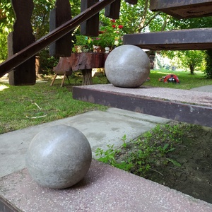 Kőgolyó, betongolyó, beton gömb, gömb, golyó 15cm - otthon & életmód - ház & kert - kerti dísz - Meska.hu