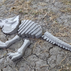Beton Dinoszaurusz csontváz Triceratops - otthon & életmód - ház & kert - kerti dísz - Meska.hu