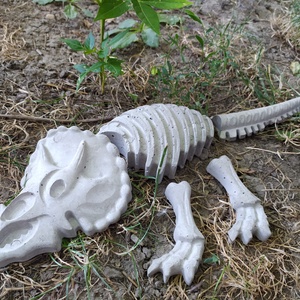 Beton Dinoszaurusz csontváz Triceratops - Meska.hu