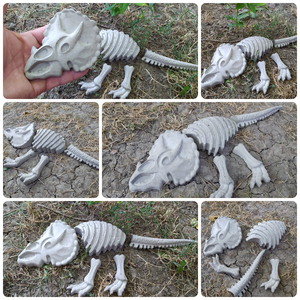 Beton Dinoszaurusz csontváz Triceratops - otthon & életmód - ház & kert - kerti dísz - Meska.hu